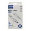 Cablu de date și încărcare Toroup TS-03TC USB – Type-C, 1m, 3A, PVC 