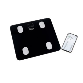 Cântar corporal Zilan  ZLN8980 – sticlă securizată, 3–180 kg, aplicație OKOK, display LED