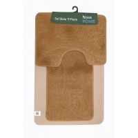 Set 3 piese covorașe baie Nova Home – Maron