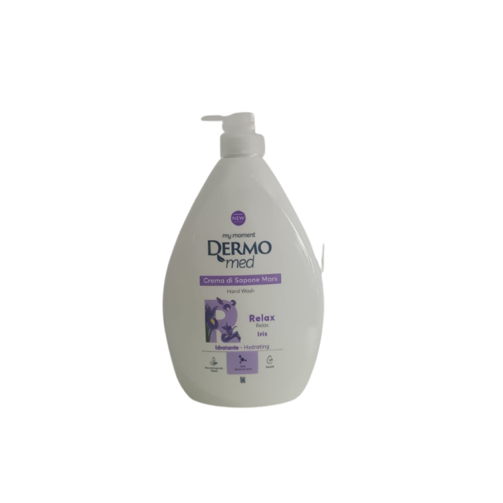 Dermomed Săpun lichid cremă Iris, cu pompiță, 1000 ml