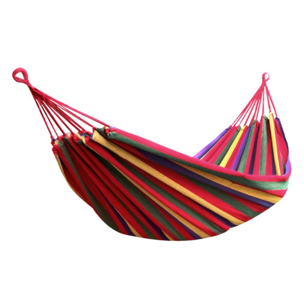 Hamac textil pentru relaxare – ideal pentru grădină, terasă sau camping