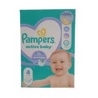 Scutece Pampers Active Baby, Nr. 4 (9–14 kg), 76 bucăți