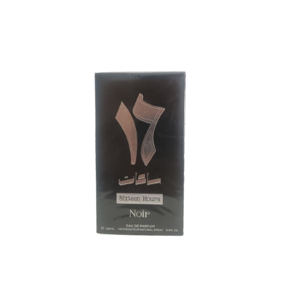 SIXTEEN HOURS NOIR by AFAQ – Eau de Parfum Oriental, 100 ml