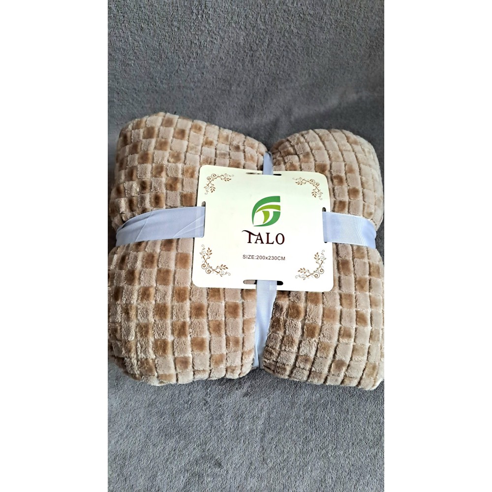 Coccolino Patură gofrată – Maron