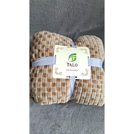 Coccolino Patură gofrată – Maron