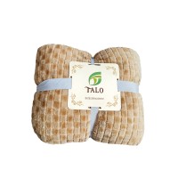 Patură Coccolino gofrată – Maron