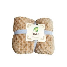 Patură Coccolino gofrată – Maron