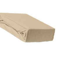 Husă de pat cu elastic 180x200+30 cm – Maron