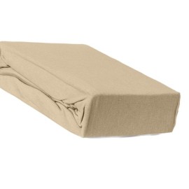 Husă de pat cu elastic 180x200+30 cm – Maron