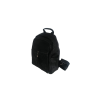 Rucsac damă negru cu 3 buzunare cu accesoriu ciucure