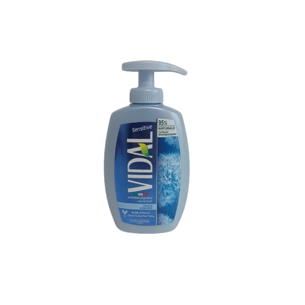 Vidal Săpun lichid Sensitive, 300 ml – fabricat în Italia