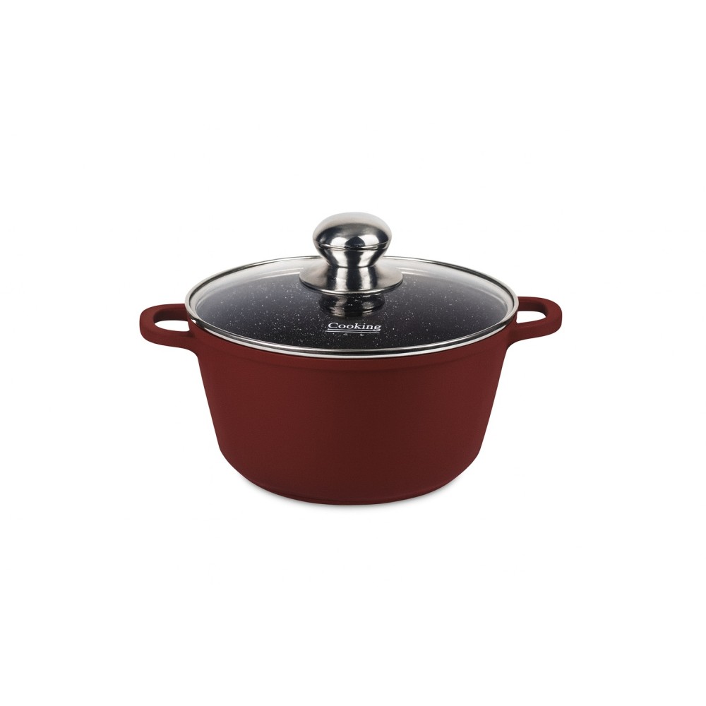 Semioala cu capac Cooking by Heinner Calabria, aluminiu, 26X12cm, 5.3L