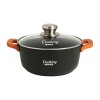 Cratita Cooking by Heinner Dark Line cu capac, aluminiu turnat, 28x8cm, 4.1L