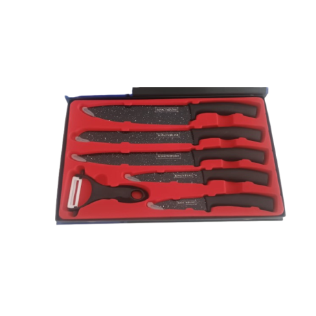Set cuțite Royalty Line 5 piese + cuțit bonus pentru legume