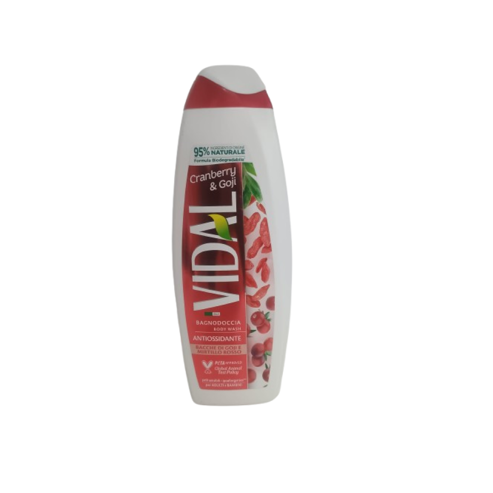 Vidal Gel de duș 500 ml – Cranberry & Goji